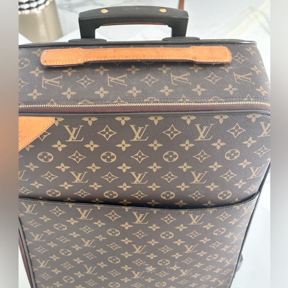 ❤️Louis Vuitton Pegase 60 carry on wheels travel vintage luggage w hang cover - Picture 5 of 16